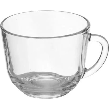 Чашка чайная «Гламур» стекло 200мл D=89,H=69мм прозр