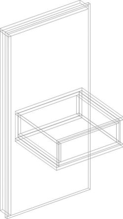 Тумба прикроватная навесная "Филадельфия" СФ-17
