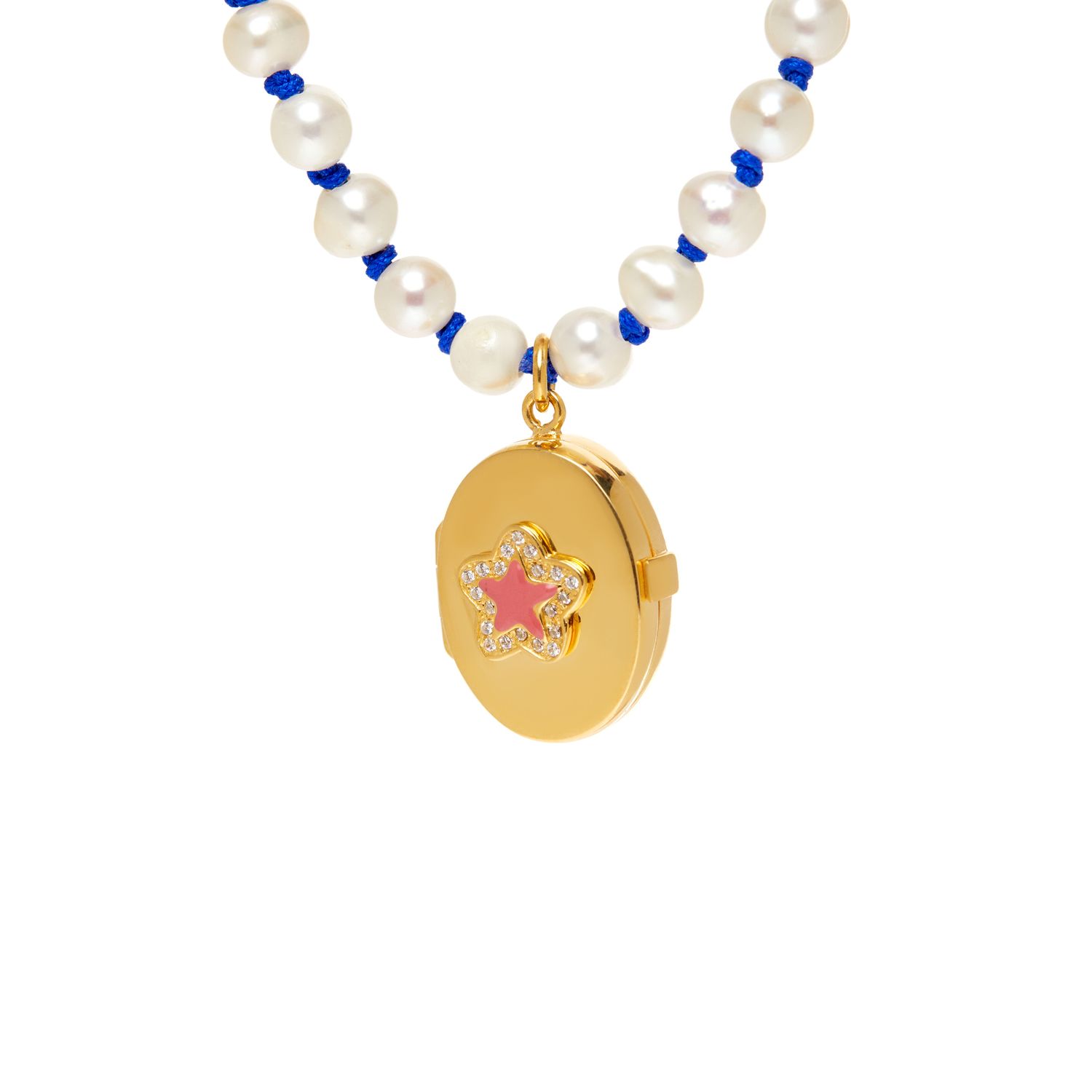 Колье Stardust Locket Knitted Necklace – Pink