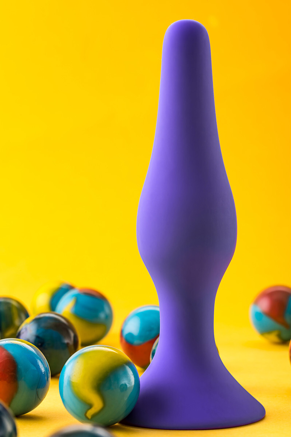 Анальная втулка A-Toys by TOYFA, силикон, фиолетовая, 12,5 см