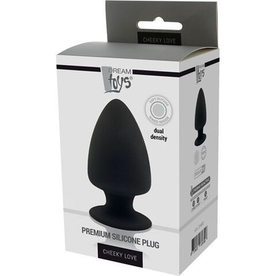 Черная анальная пробка PREMIUM SILICONE PLUG M - 11 см. (Цвет: черный)