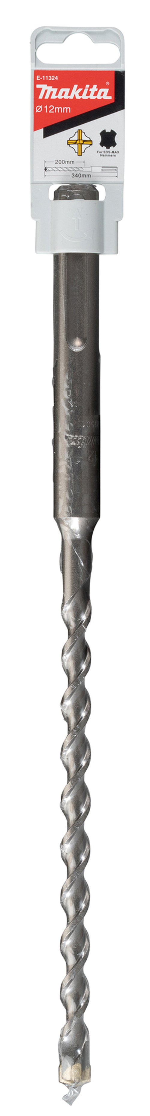 Бур по бетону SDS-max 4 cutter 12х200х340 мм Makita E-11324