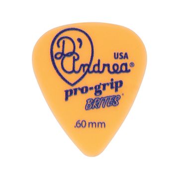 Медиаторы, 12шт, делрин, 0.60мм, стандартные, D'Andrea TPGB351-060TM Pro-Grip Brites