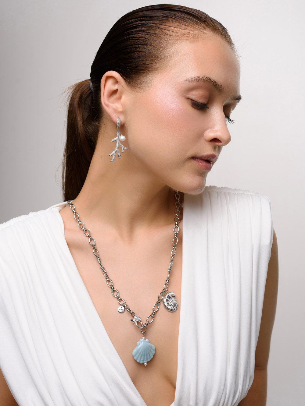 Сотуар "Blue shell" Silver