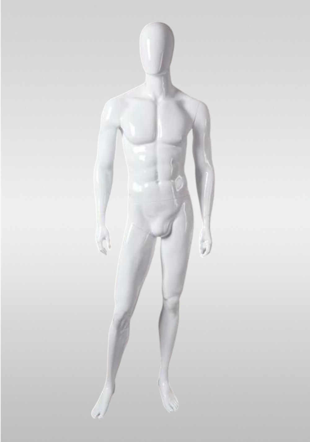 Мужской абстрактный манекен Jym 12/Белый глянец