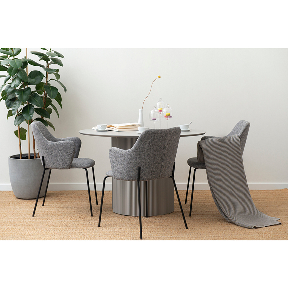 Стул dwight, рогожка, светло-серый