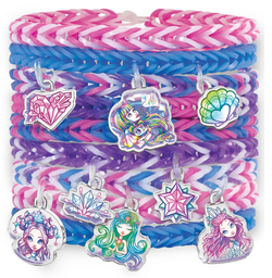 Детский игровой набор для творчества Плетение браслетов с подвесками, серия Space, марка Nebulous Stars