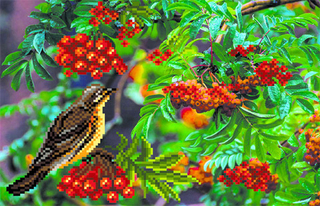 "Осенний пир"-4118 ткань с нанесенным рисунком