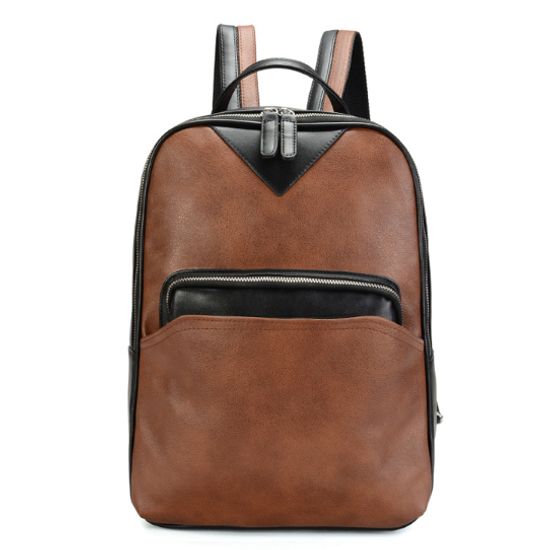 Рюкзак из экокожи Чеджу. Коричневый