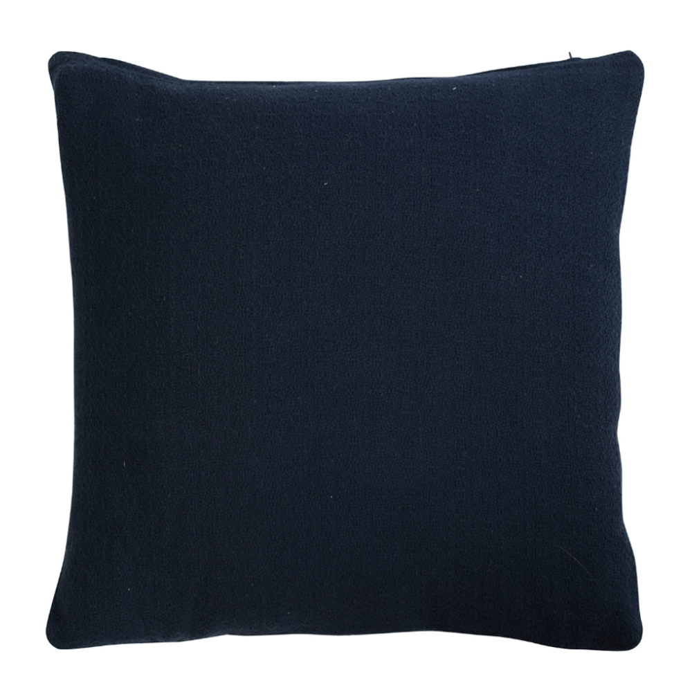 Подушка декоративная 45х45 Tkano Essential бордовая темно-синяя