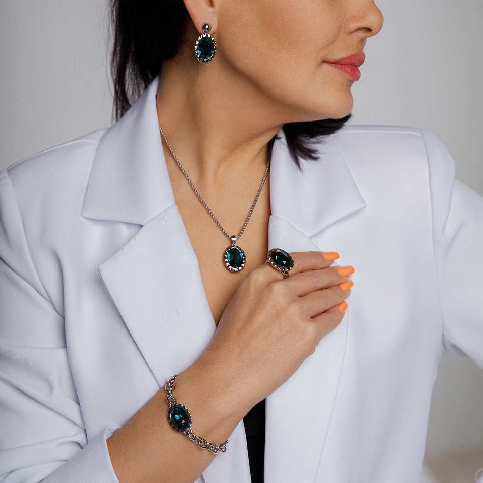 Браслет Qudo TIVOLA UNICA big (S/P) Emerald 189548