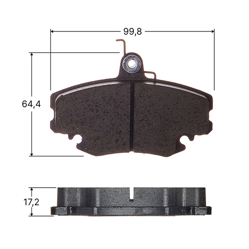 Колодки тормозные дисковые Avantech передние (противоскрипная пластина в компл.) AV014