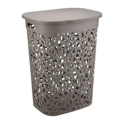 Корзина для белья ФЛОРА 55л французcкий серый