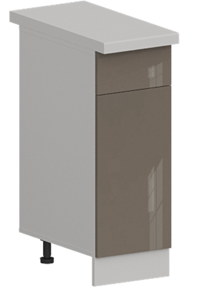 Кухня Модуль ШН1Я 300 Графит / Капучино