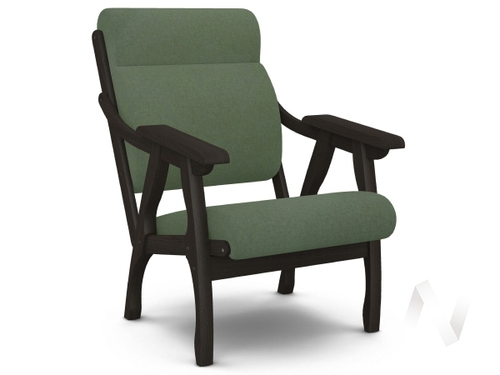 Кресло Вега-10 (венге лак/SENSEY OLIVE)