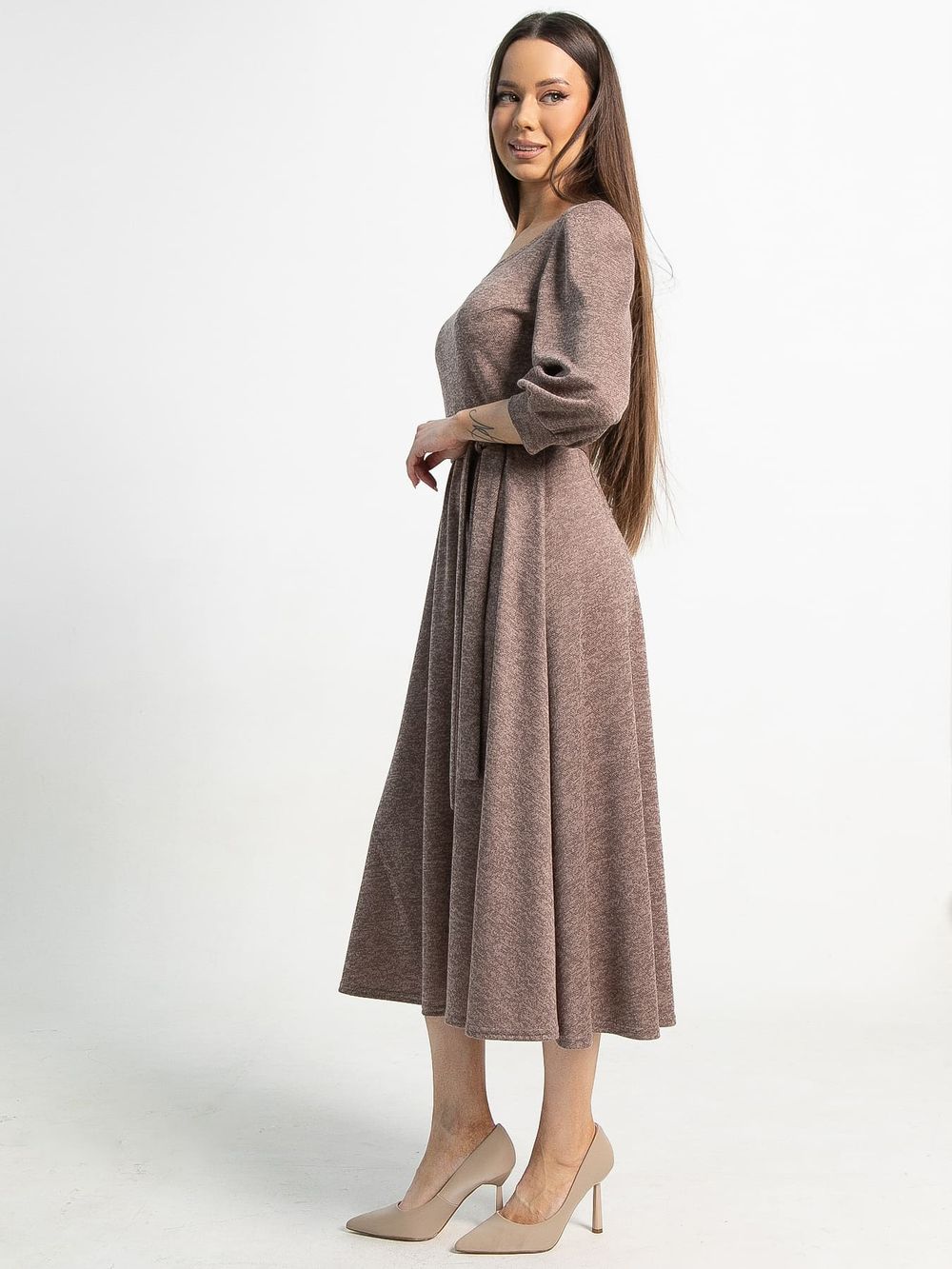 Платье трикотажное Ирина НЬЮ (кофе) П15220-9М LT Collection