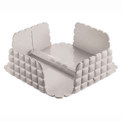 Салфетница настольная tiffany, 20х20 см, серо-бежевая