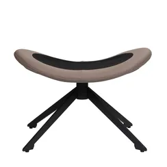 Оттоманка BLISS серый, экокожа, шенилл