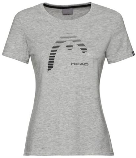 Женская теннисная футболка Head Club Lara - grey melange