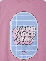 Футболка детская оверсайз в школу трикотажная