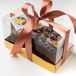 Кекс Рождественский шоколадный с цукатами вишни и апельсина