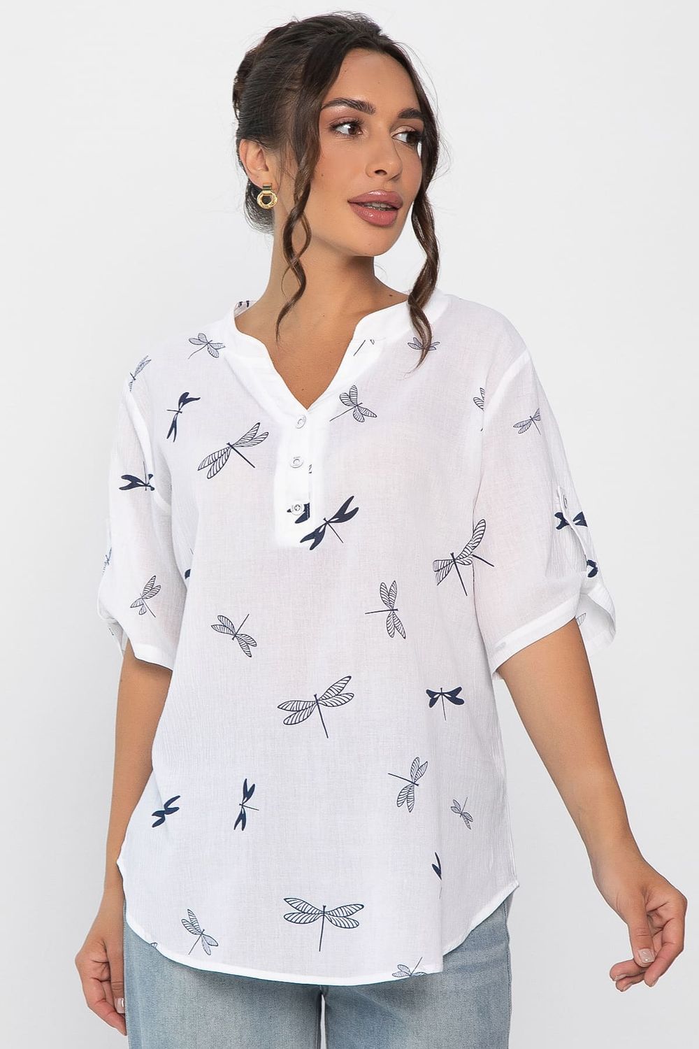 Блуза Флоретта (белая) Б13962-20М LT Collection