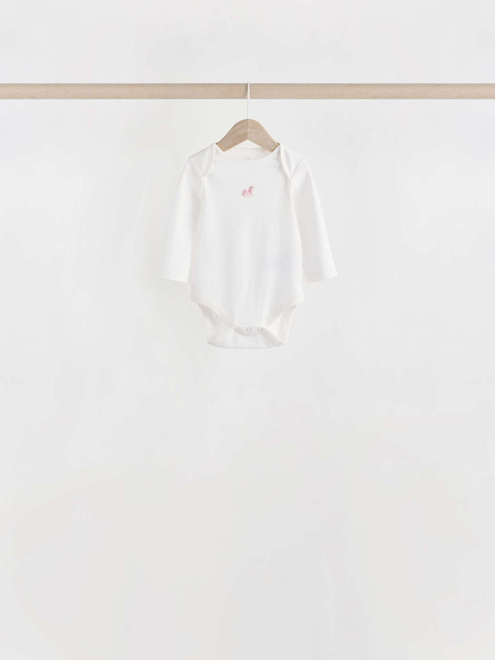 Боди с длинным рукавом для малышей Next N95-304, 7 шт., Белый, Розовый, Салатовый