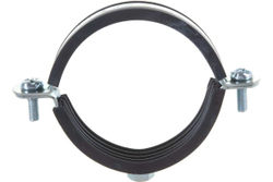 Трубный хомут с гайкой ЗУБР 2 1/2", 6шт, оцинкованный 37850-75-80