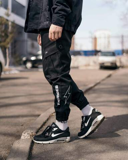 Брюки BLK CROWN Thunder Logo Black