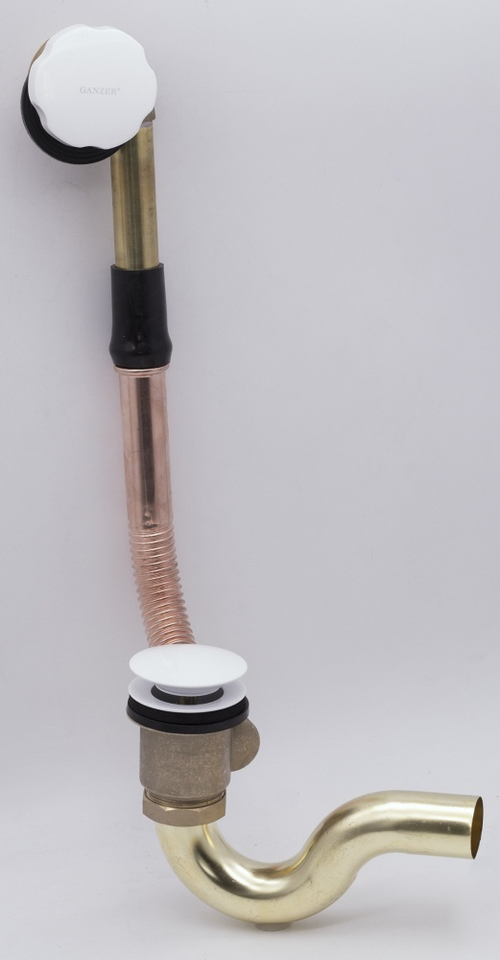 Обвязка для ванны (автомат) БЕЛЫЙ  GANZER  (10/1шт)