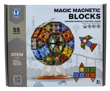 Магнитный конструктор Magic Magnetic Blocks  , 55 дет.