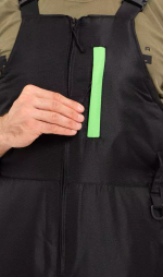 Зимний мужской костюм-поплавок ONERUS "Фишер -45" (Таслан) Зеленый/Черный