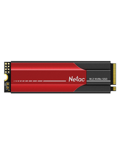 Ssd накопитель Netac SSD N950E Pro 1TB PCIe 3 x4 M.2 2280 NVMe 3D NAND, R/W up to 3350/2800MB/s, IOPS(R4K) 400K/380K, TBW 800TB, 1024MB DRAM buffer, with heat sink, 5y wty
