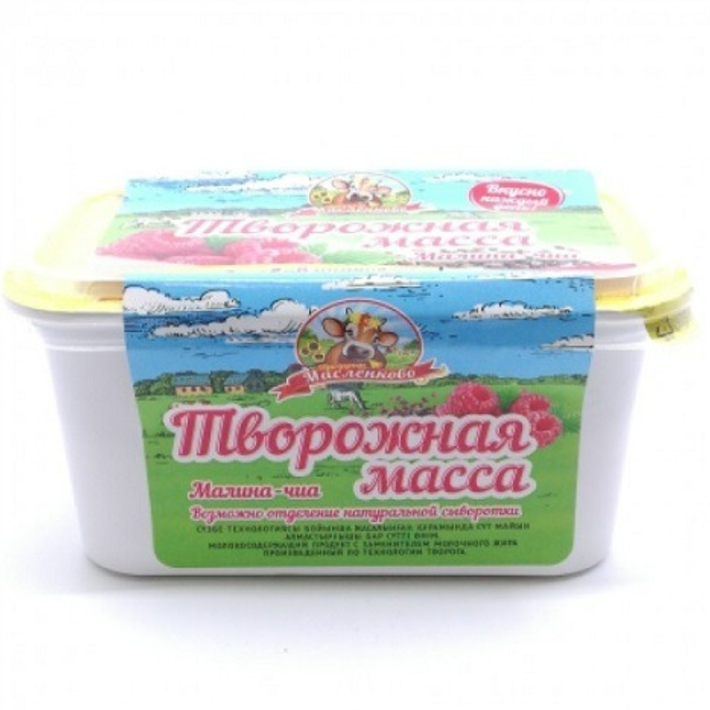 Десертная масса Масленково С малиной и чиа 350 гр