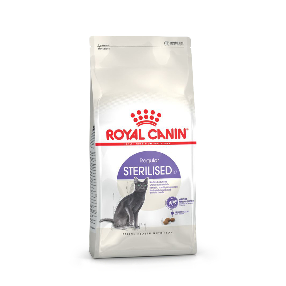 Royal Canin Sterilised 37 Корм сухой сбалансированный для взрослых стерилизованных кошек 2 кг