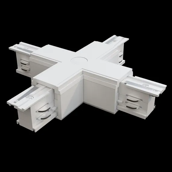 Коннектор Х-образный Trinity белый Technical tra005cx-31w