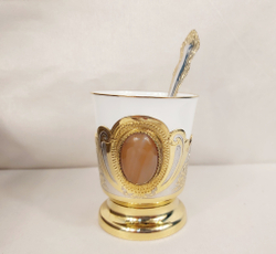 Кофейный набор с агатом "Важная персона" № 2