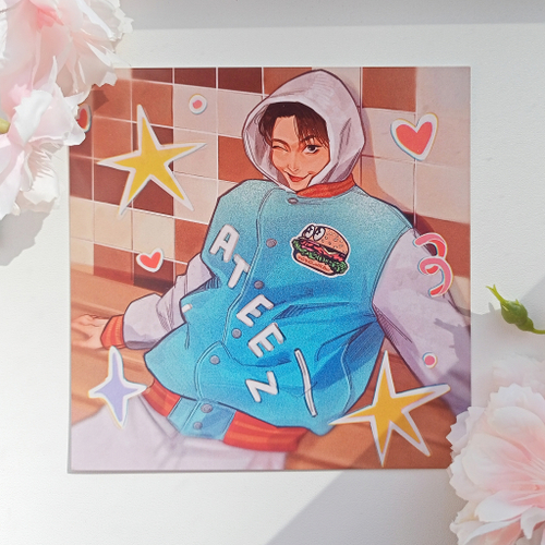 Арт принт / Koko / ATEEZ / Хонджун #1