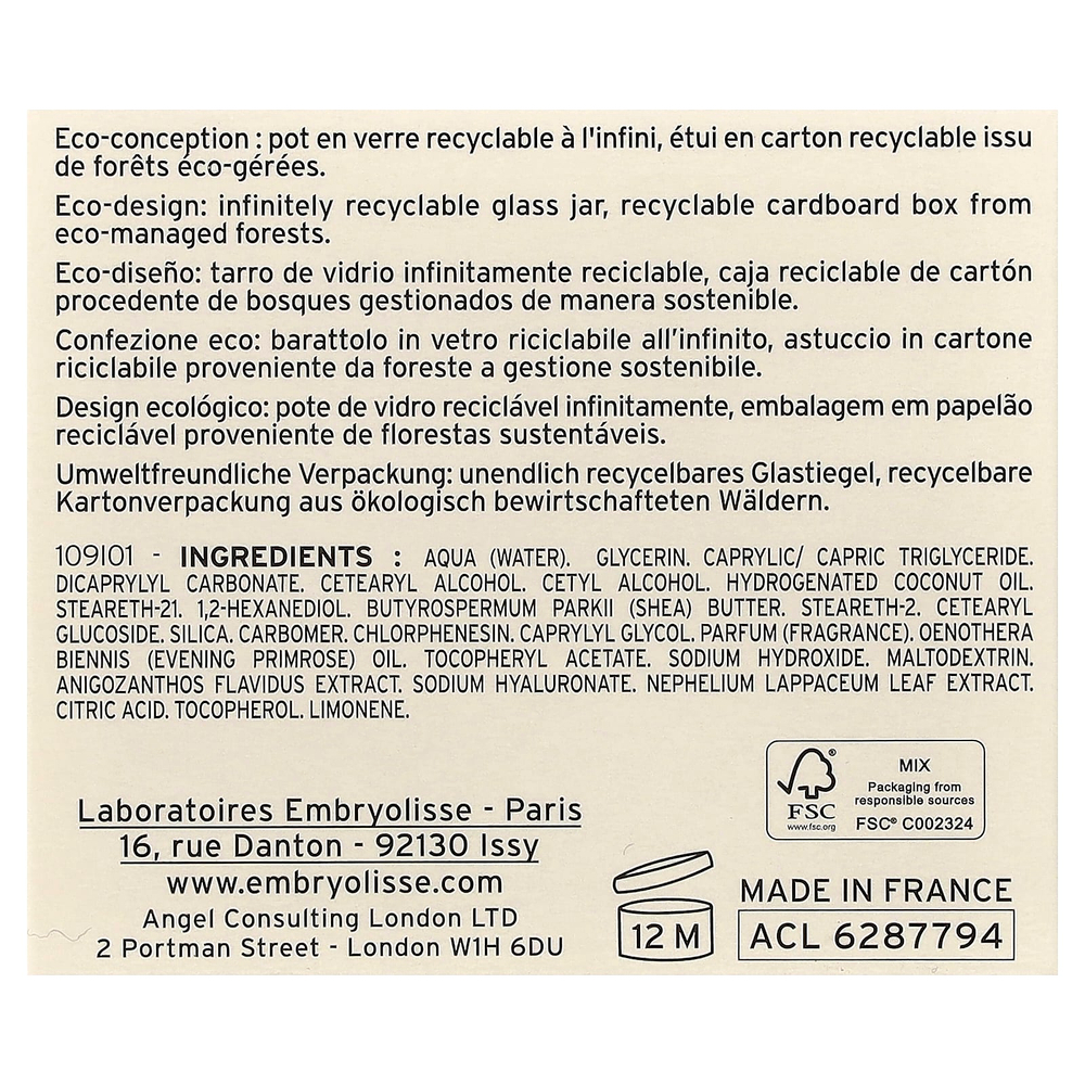 Embryolisse, подтягивающий крем-лифтинг, 50 мл (1,69 жидк. унции)