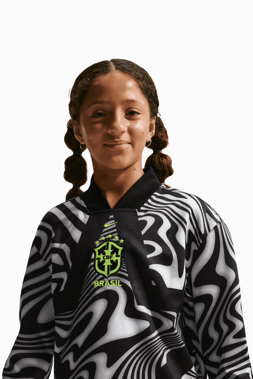 Футболка с длинными рукавами Nike Brazil Goalkeeper Junior