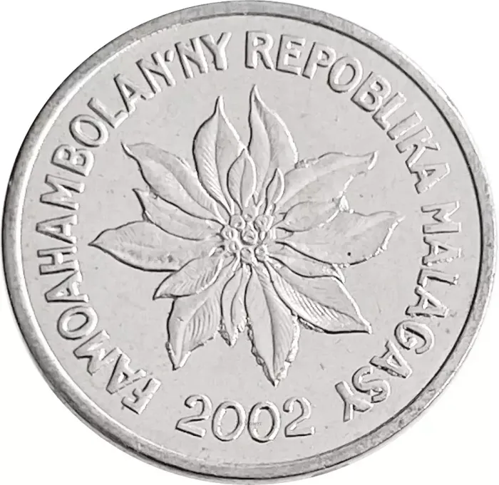 1 франк 2002 Мадагаскар AU-UNC
