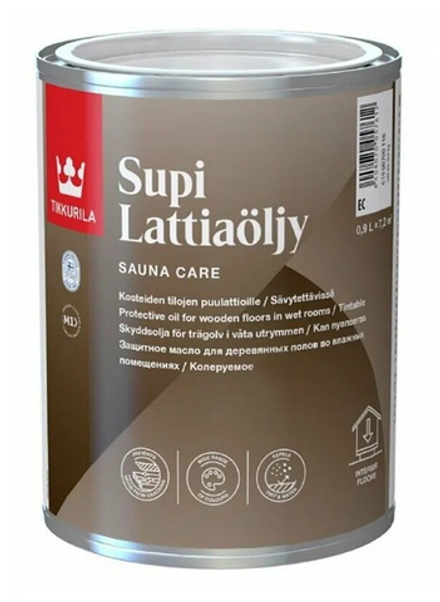 Масло для пола в сауне Supi Lattiaöljy (0,9л)