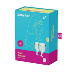Набор темно-зеленых менструальных чаш Satisfyer Feel secure Menstrual Cup