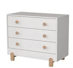 Комод Ice-cream 3 ящика (белый)