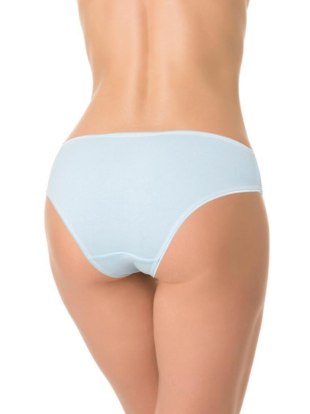 Классические трусики-слипы из хлопка (Размер: XL) (Цвет: серый)