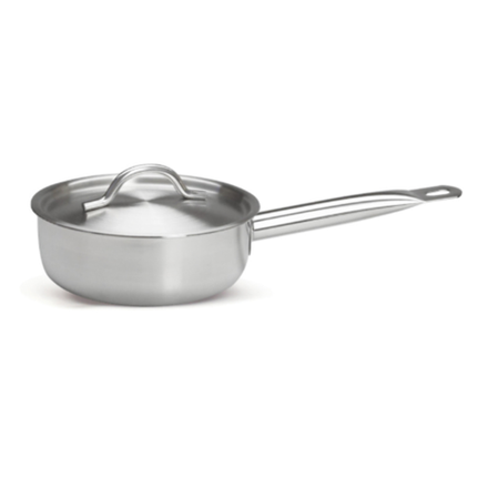 Сотейник нерж. 4л d=215/125 тройное дно, индукция, с крышкой