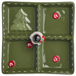 МЕНАЖНИЦА 4 СЕКЦИИ КОЛЛЕКЦИЯ "CHRISTMAS GIFT" 19*19*9,5 СМ