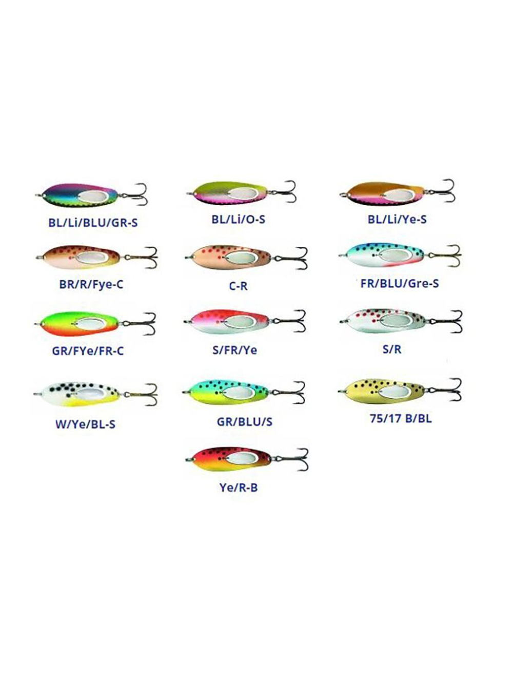 Блесна для рыбалки Taimen 75 мм колебалка 17 г