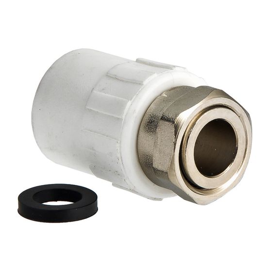 Накидная гайка полипропиленовая (ПП) Ø20х3/4"