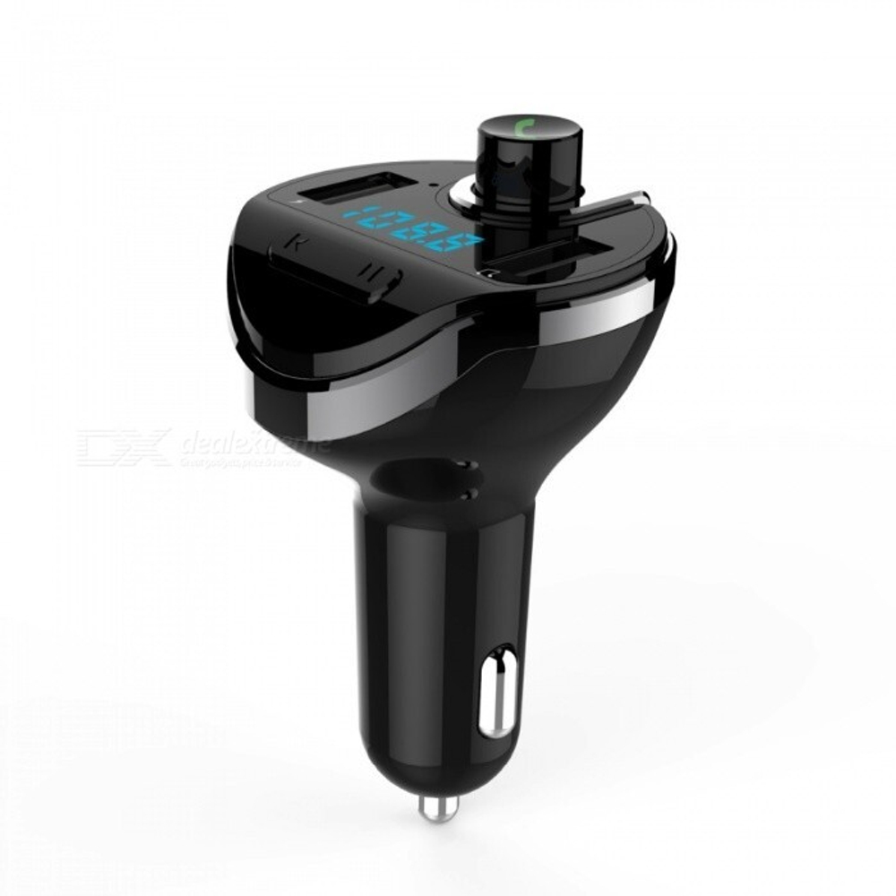 Автомобильный FM-трансмиттер - T20 Bluetooth (черный)